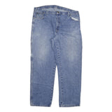 DICKIES Mens Regular Fit Blue Denim Jeans W40 L32 Workwear Cotton Blend Zip