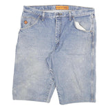 WRANGLER Mens Blue Denim Casual Shorts 2XL W36 Workwear Cotton Blend