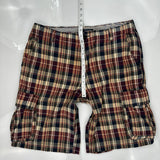 Tommy Hilfiger Checked Cargo Shorts - 36W 10L Multicoloured Cotton