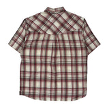 Quiksilver Checked Short Sleeve Shirt - XL Red Cotton