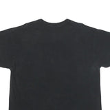 DOM Mens Black Graphic T-Shirt XL Short Sleeve Crew Neck Cotton Blend Tiger