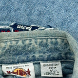 Hard Rock Cafe Denim Shirt - Medium Blue Cotton