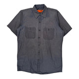 Red Kap Short Sleeve Shirt - Medium Gray Polyester Blend