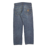 CARHARTT Mens Regular Blue Denim Jeans Zip W31 L29 Classic Durable Relaxed Fit