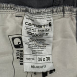 Carhartt Carpenter Trousers - 33W 30L Grey Cotton