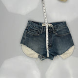Levis Denim Shorts - 27W UK 8 Blue Cotton