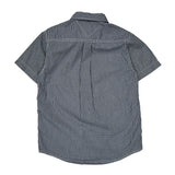Age 8-10 Tommy Hilfiger Checked Short Sleeve Shirt - Small Blue Cotton