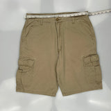 Wrangler Cargo Cargo Shorts - 32W 10L Khaki Cotton