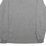 NAUTICA Mens Grey Short Sleeve Plain M Cotton Logo Polo Shirt Classic Fit