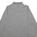 NAUTICA Mens Grey Short Sleeve Plain M Cotton Logo Polo Shirt Classic Fit