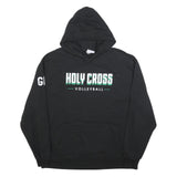 CHAMPION Mens Black Holy Cross Volleyball Hoodie XL Cotton Blend Pullover