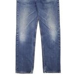 LEVI'S 505 Mens Jeans Blue Regular Straight Denim Medium W36 L35 Classic Zip