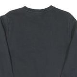 PUMA Mens Black Cotton Crew Neck S Sweatshirt Logo Print Casual Pullover