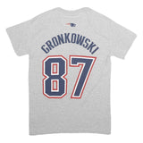 GILDAN Mens Grey Super Bowl XLVI Graphic T-Shirt S Short Sleeve Crew Neck