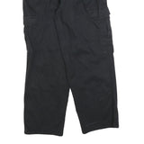 DICKIES Mens Cotton Blend Black Loose Straight Trousers W32 L30 Casual Workwear