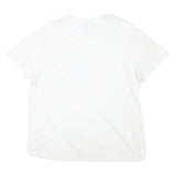 POLO RALPH LAUREN Mens White Classic T-Shirt L Short Sleeve V-Neck Cotton Blend