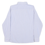 TOMMY HILFIGER Womens Blue & White Striped Shirt UK 8 Classic Button-Down Collar