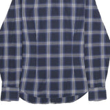 GANT Womens Blue Check Shirt UK 8 Cotton Long Sleeve Button Closure Classic Fit