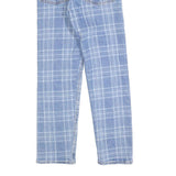 LEVI'S Womens Regular Blue Tapered Denim Light W23 L26 Checked Print Jeans
