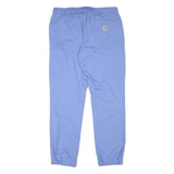 CARHARTT Mens Polyester Blend Blue Relaxed Straight Trousers W32 L32 Casual
