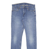 LEVI'S 511 Slim Mens Blue Slim Skinny Denim Light W31 L34 Classic Zip Jeans