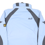 JACK WOLFSKIN Womens Blue & Grey Outdoor Jacket M Polyester Blend Woven