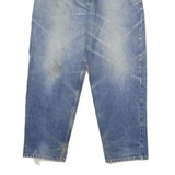 TOMMY JEANS Mens Regular Fit Blue Denim Jeans W36 L30 Classic Cotton Zip