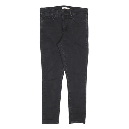 LEVI'S 311 Womens Jeans Black Slim Skinny Denim Medium W30 L28 Zip Closure