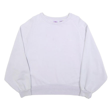 LEVI'S Womens White Crew Neck M Cotton Sweatshirt Casual Pullover