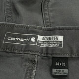 Carhartt Carpenter Trousers - 34W 32L Grey Cotton