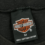 Eagle Print Harley Davidson Graphic Vest - Medium Black Cotton