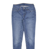 LEVI'S Womens Slim Blue Denim Jeans Cotton Blend Zip W28 L30 Classic Skinny Fit