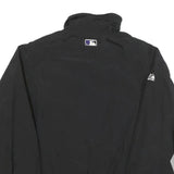 MAJESTIC Womens Black & Grey Rockies Zip Jacket L Polyester Blend Athletic