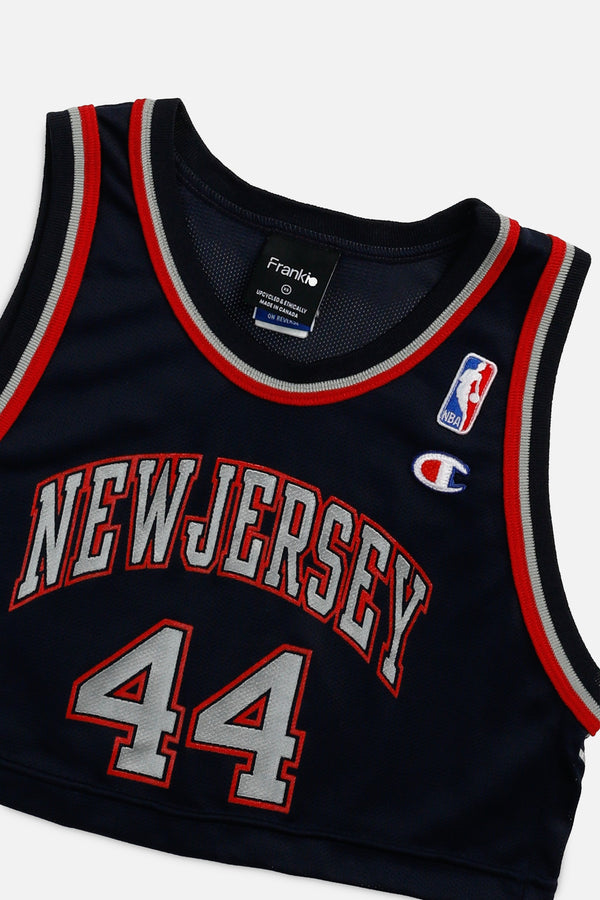 Rework New Jersey Nets NBA Crop Jersey - XS