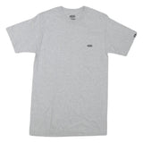 VANS Mens Grey Classic Fit S Short Sleeve Crew Neck Logo Cotton Blend T-Shirt