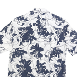 ARMANI EXCHANGE Mens White & Navy Floral Print Shirt XS Cotton Blend Summer