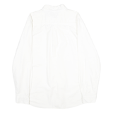 CHAPS Mens White Cotton Blend Button-Down Shirt XL Classic Fit Casual Office