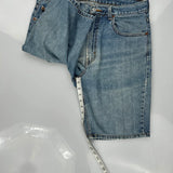 Levis Denim Shorts - 34W 10L Blue Cotton