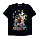 Bruce Lee The Dragon The Roxx Single Stitch T-Shirt - Large Black Cotton