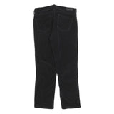 CALVIN KLEIN JEANS Womens Cotton Blend Black Regular Fit Straight Trousers W30