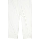 LEVI'S Womens Cotton White Regular Straight Trousers W30 L31 Classic Zip Pocket