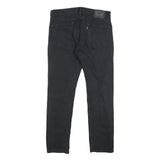 LEVI'S 511 Slim Mens Jeans Black Slim Skinny Denim Raw W34 L30 Zip Cotton Blend