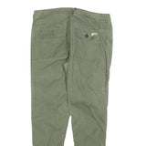PULL & BEAR Mens Polyester Blend Green Slim Slim Leg Trousers W34 L30 Casual