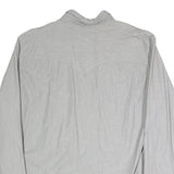 LEVI'S Mens Grey & White Cotton Blend Casual Shirt 2XL Long Sleeve Button