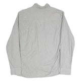 LEVI'S Mens Grey & White Cotton Blend Casual Shirt 2XL Long Sleeve Button