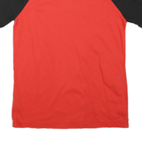 PUMA Boys Red & Black Graphic T-Shirt XL Short Sleeve Crew Neck Cotton Blend