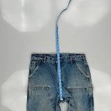 Made In USA Carhartt Double Knee Carpenter Pants - 34W 29L Blue Cotton