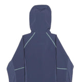 COLUMBIA Womens Blue Jacket XS Polyester Zip Hooded Plain Lightweight Outdoor