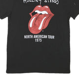 THE ROLLING STONES Mens Black L Graphic T-Shirt Short Sleeve Crew Neck North