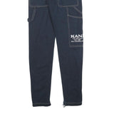 KARL KANI Womens Blue Denim Slim Skinny Cotton Blend Rinse W25 L32 Zip Pocket